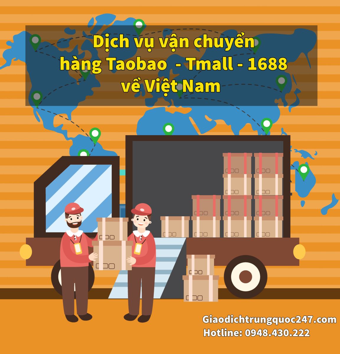 dịch vụ vận chuyển hàng Taobao- Tmall-1688